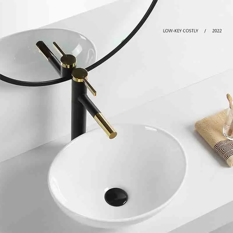 410*340*140mm White Basin Ceramic Washbasin Toilet Countertop Sink Balcony Hand Wash Sink Oval Basin With Faucet Drain Piipe