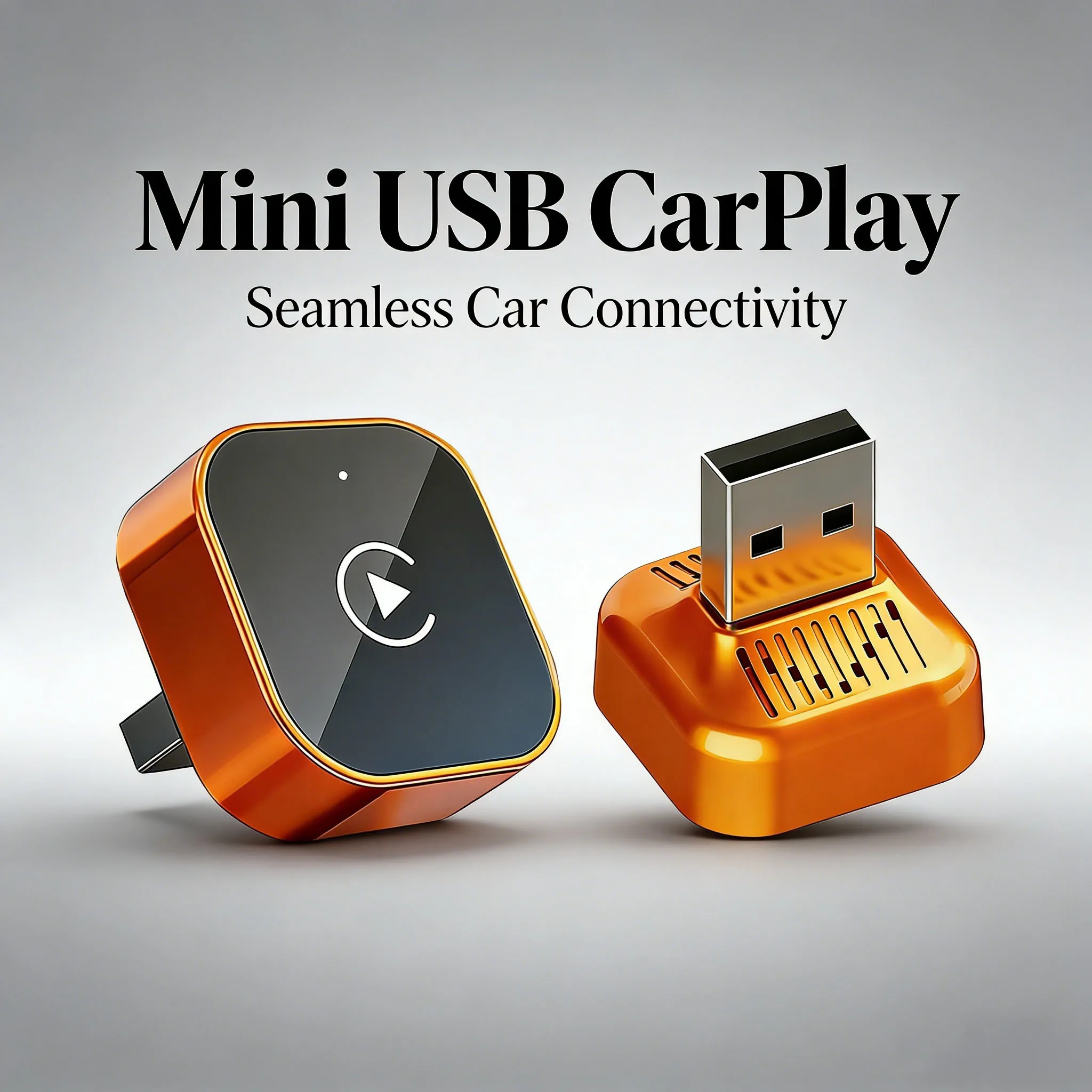 

2-in-1 Wireless CarPlay & Android Auto Adapter, Plug & Play CarPlay Converts Wired to Wireless, Fast Auto-Connect, No Lag