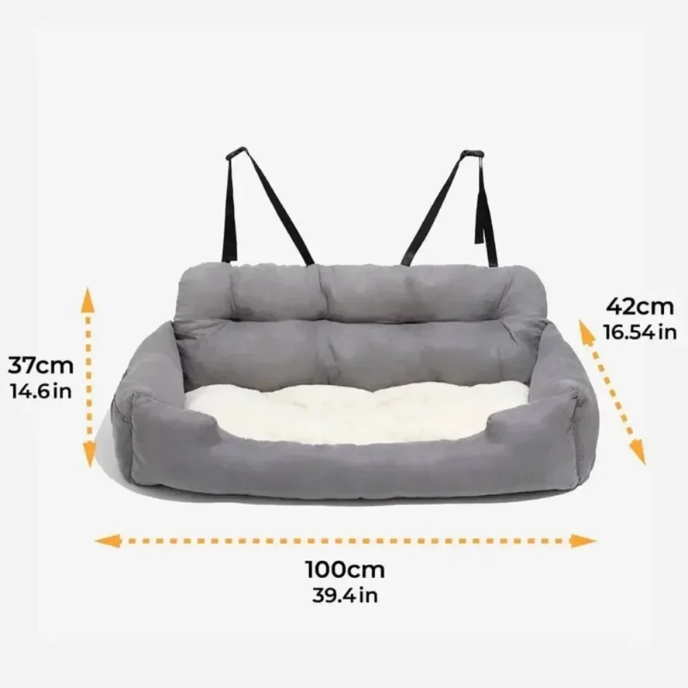 Folding Hammock Three Seat Large Dog Carrier with Car Seat Cover Carrying for Cats and Dogs Waterproof Mat Washable Pet Supplies