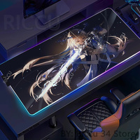 RGB Cartethyia Wuthering Waves Rubber Mouse Pad Kawaii Non-slip MousePad Gaming Accessories XXL Game Laptop Play Mat Extra Large