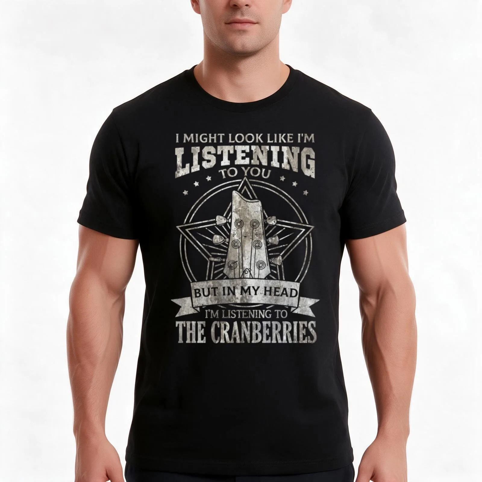 The Cranberres T-Shirt, Summer Casual Cotton Tee, Oversized Streetwear Tops, Vintage Graphic Print, Loose Fit Short Sleeve