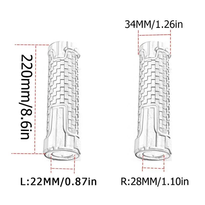 2 قطعة دراجة نارية المقود القبضات CNC PVC مقود المطاط هلام القبضات لسوزوكي فستروم DL250 DL650 فولت-ستروم DL1000 DL 650/ 1000/X
