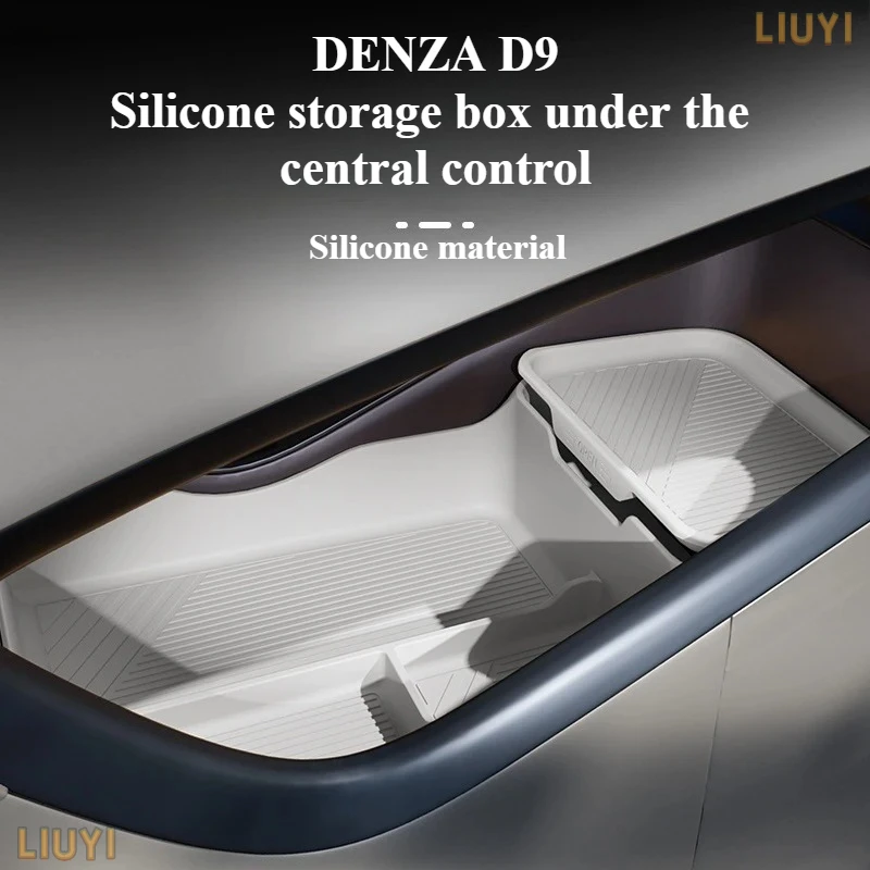 

For BYD DENZA D9 Silicone Storage Box Central Control Lower Storage Box Storage Car Accessories Interior