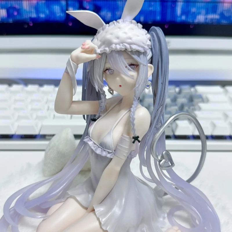 

Genuine Bandai Espresto Rurudo Eve Pajamas Rabbit Eared Girl Sitting Posture Design Model Garage Kit Collectable Desktop Decor
