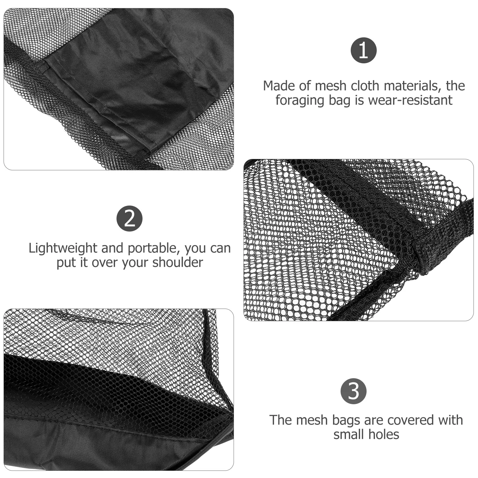 

Large Capacity Crossbody Picking Reusable Mesh Sling Lightweight Portable Mushroom Gathering Multi-Function Tool
