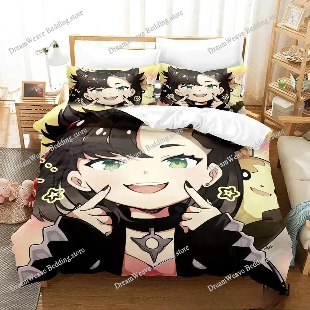 

3D Print Anime Marnie Bedding Set Duvet Cover Bed Set Quilt Cover Pillowcase Comforter King Queen Size Boys Adult Home Textiles