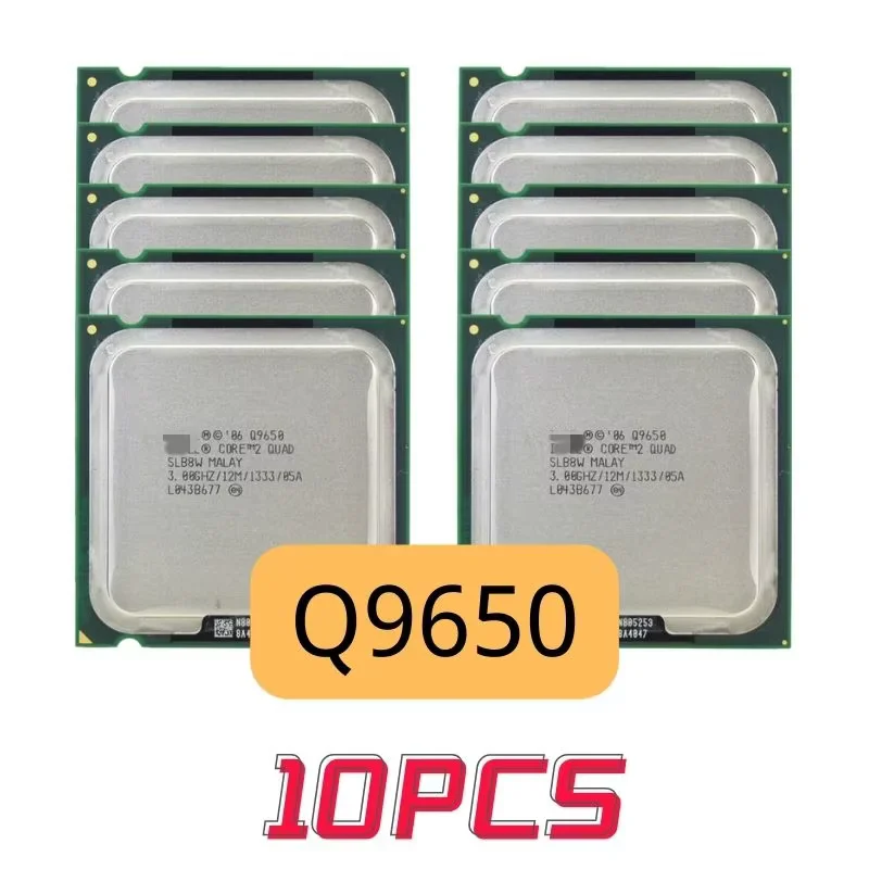 

10pcs/LOT Core 2 Quad Q9650 CPU Processor 3.0GHz 12MB cache FSB 1333 Desktop CPU LGA 775