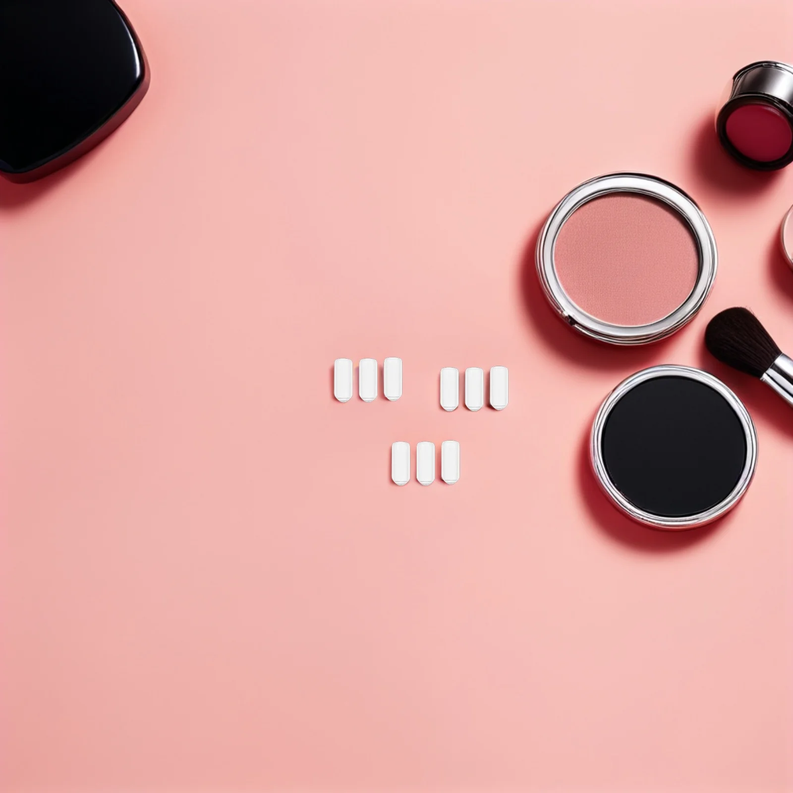 

200Pcs Rubber Headband Tips Protector Caps for Hair Hoop Ends Soft Bumpers Anti-Scratch 2.5mm Inner Diameter Rubber Leg Tip