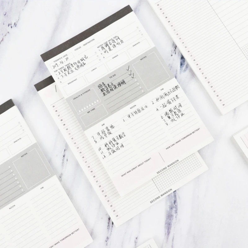 Memo Pad Japanese and Korean Creative Stationery  Office  Day Plan Week Plan  Office  School Supplies Lovely Gift  Kawaii