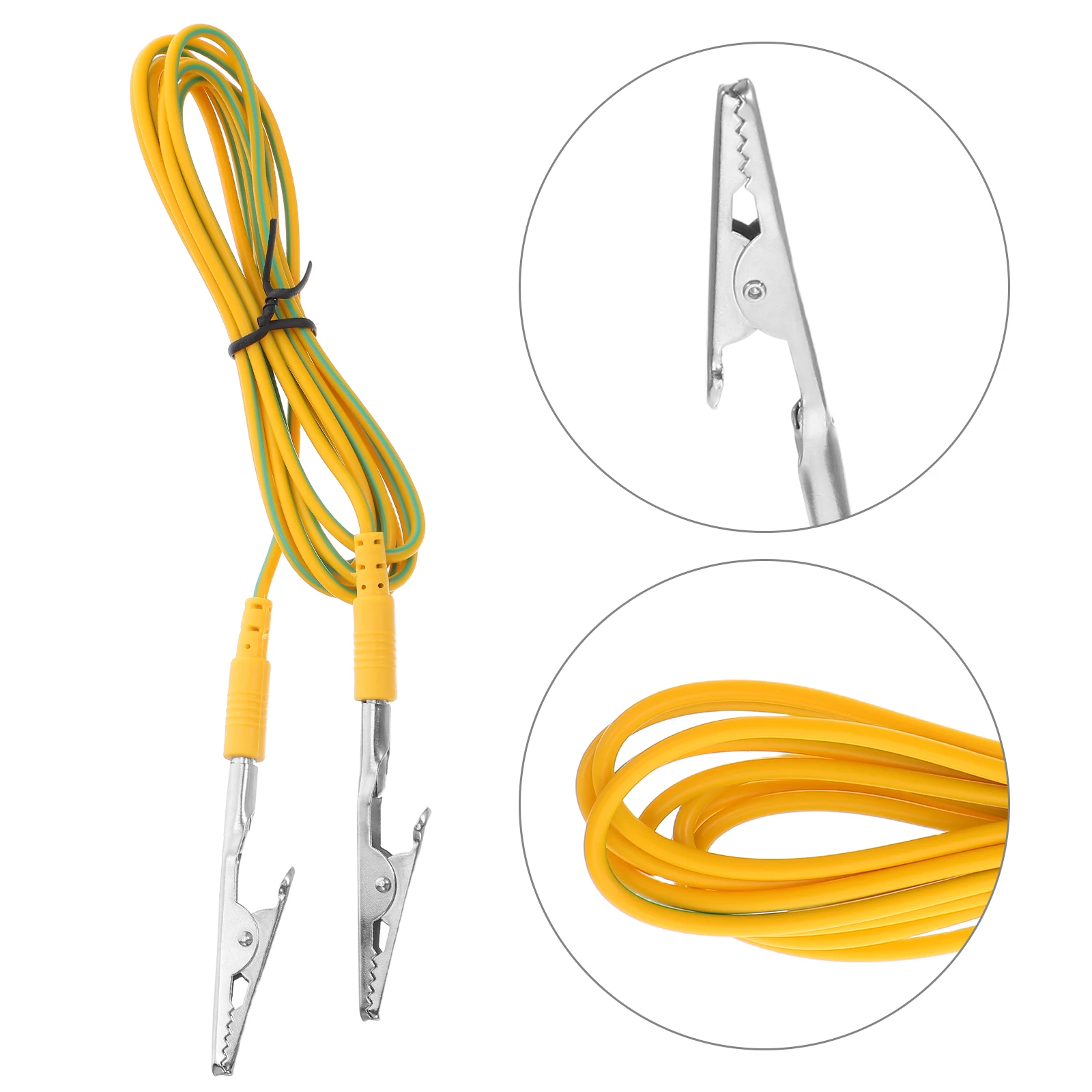 

5 Pcs Anti-static Grounding Wire Cable Clips Copper Cord Plastic Iron Electrical