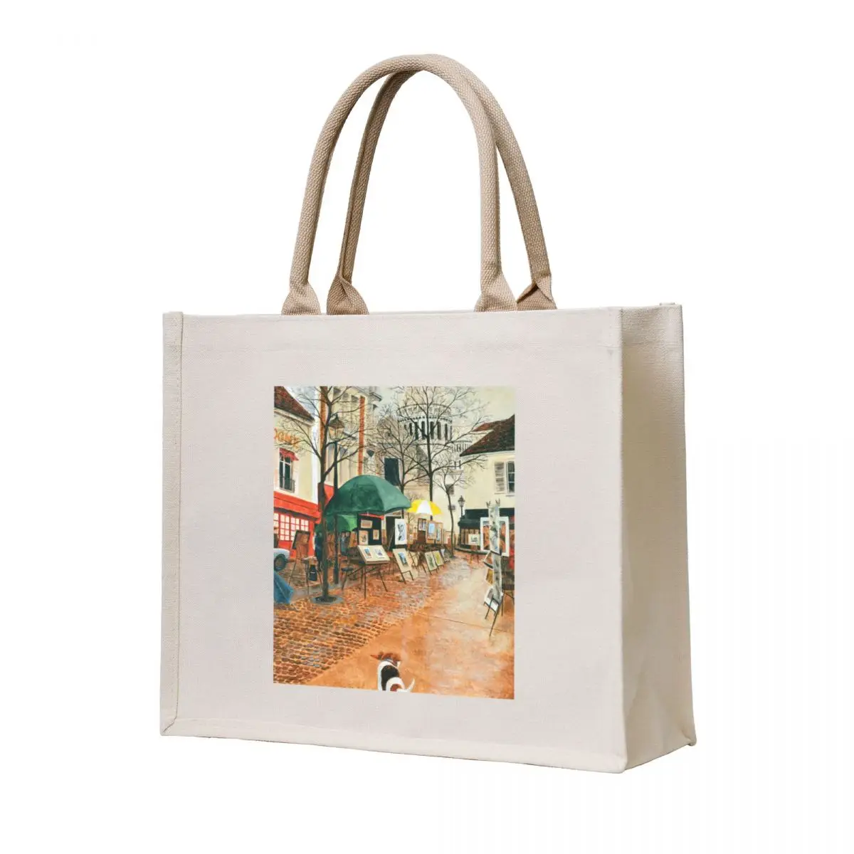 Montmartre Paris Tote Bag Big bag women hand bag ladies Portable shopping Lady bags