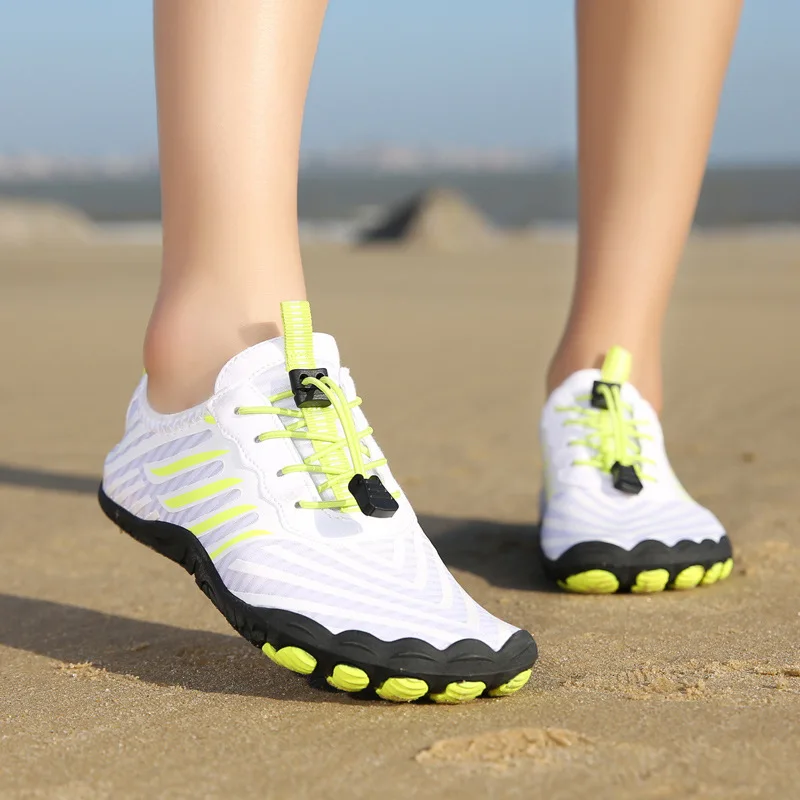 Plus size new outdoor beach shoes women diving swimming upstream shoes five fingers wading shoes men jumping rope hiking shoes.