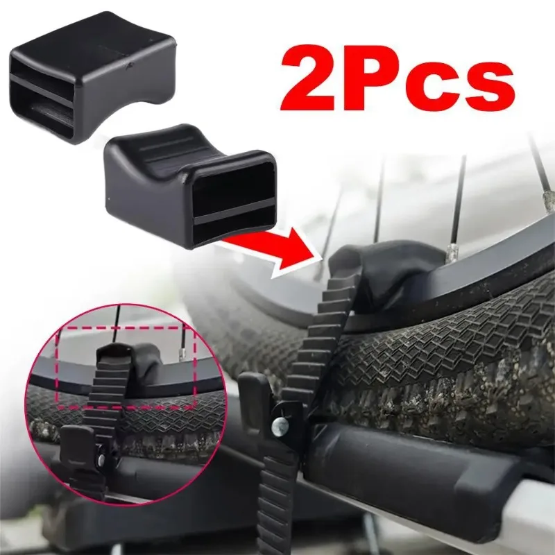 Roof Rack Bike Wheel Adapter Straps with Cushion Bicycle Frame Steel Ring Protection Pad for Thule 599 598 591 568 564 561 532