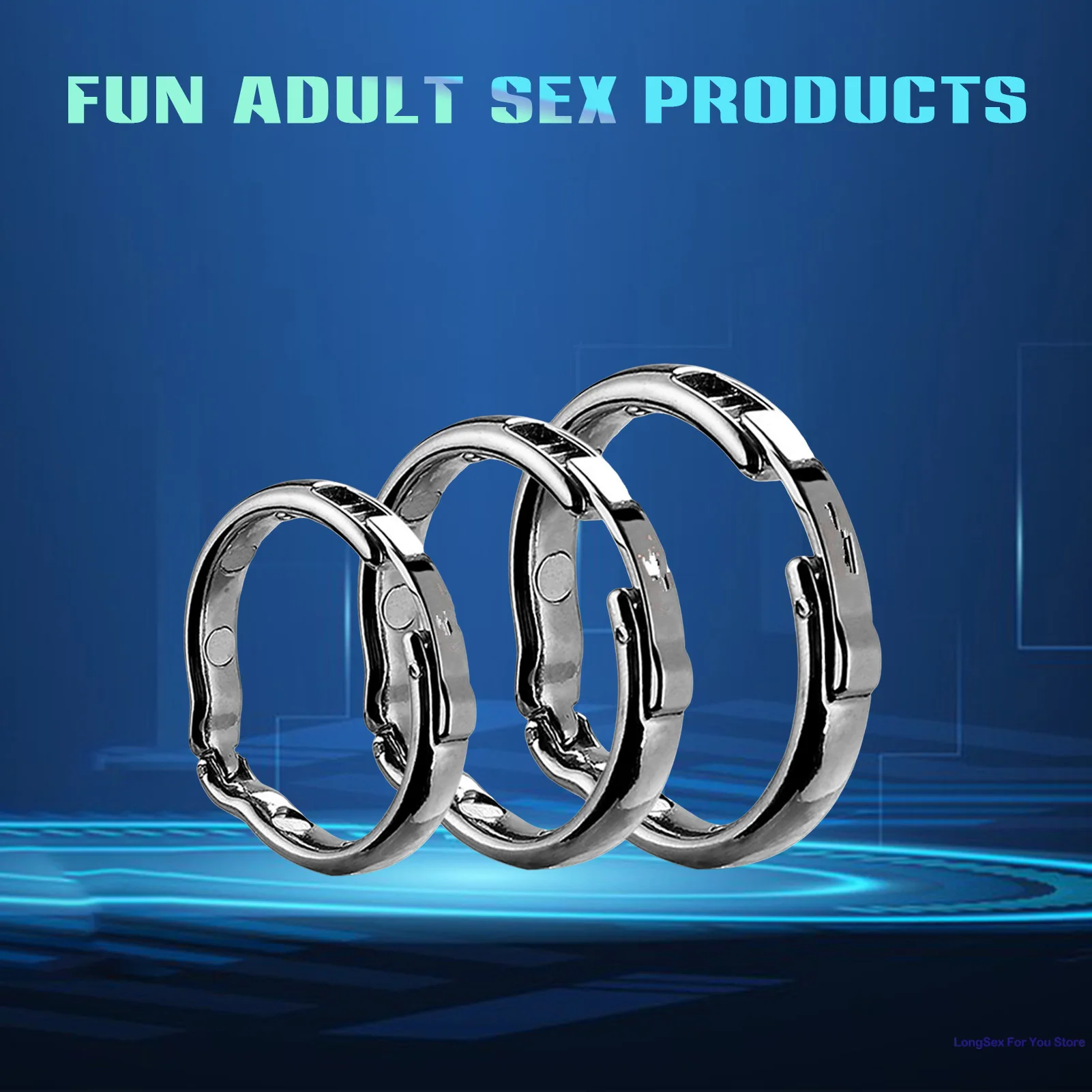 Metal Cock Ring Sex Toys Glans Penis Rings Delayed Ejaculation Rings Increase Stimulation Condoms Erotic Products For Adult Men