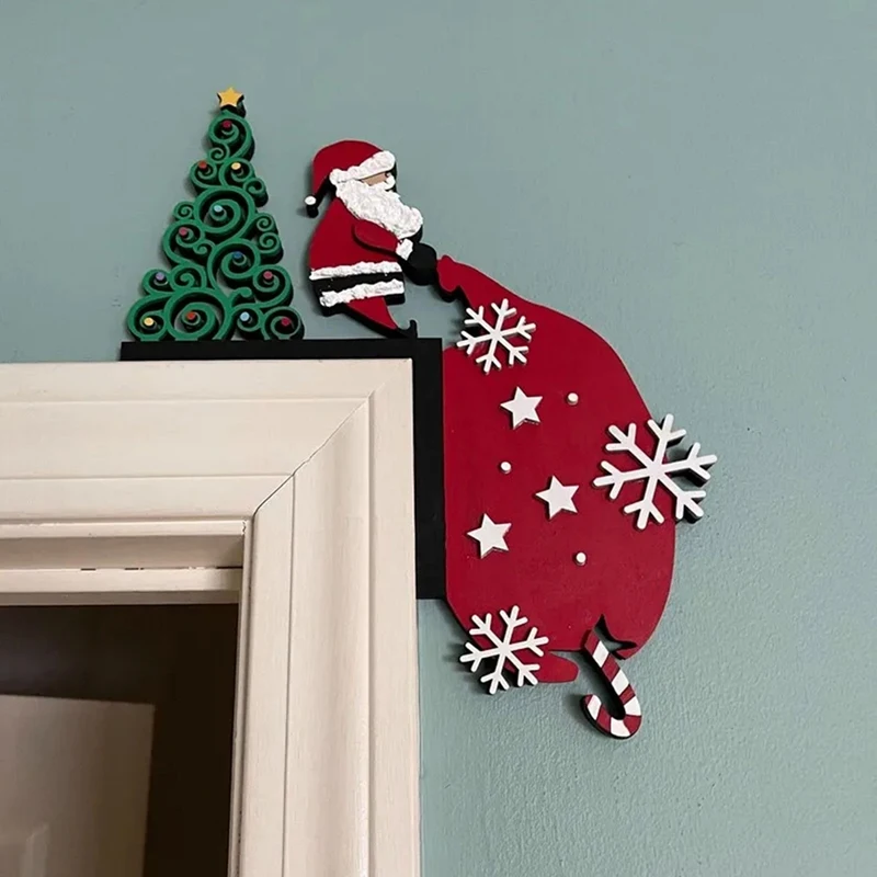 

Pine Christmas Door Top Decoration Corner Decoration Of Top Door Frame Christmas Wall Signs Home Decoration