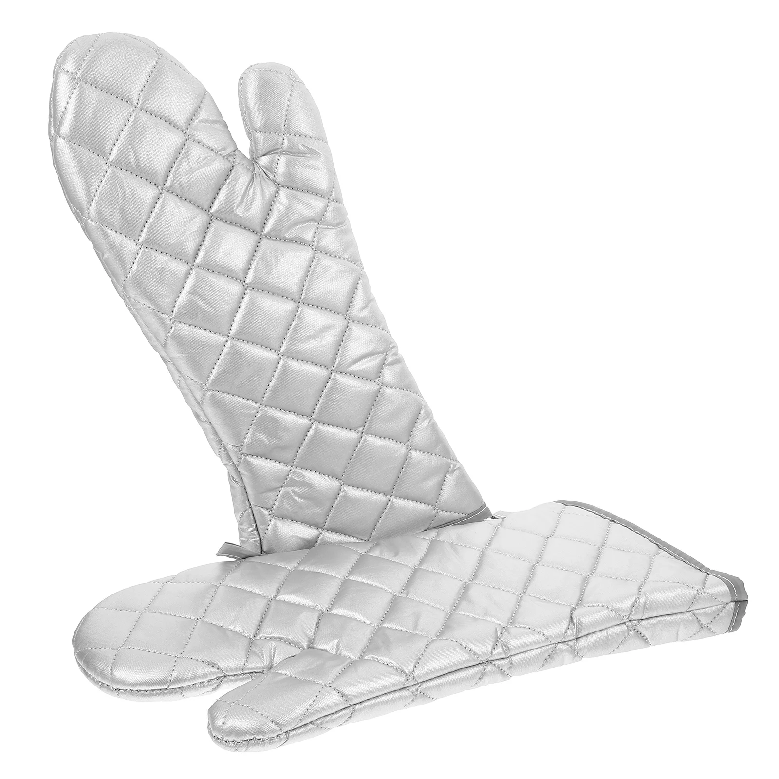 

2Pcs Insulation Oven Mitts Heat Proof Gloves Baking Hand Cover Kitchen Tools Microwave Safe Heat Proof Linen Work Gloves