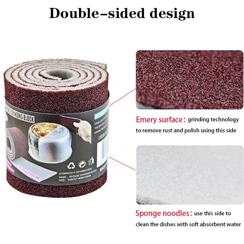 Diamond Sponge Wipe Kitchen Cleaning Magic Wipe Home Stain Removal and Scale Removal Tool Sponge Dishwasher Wipe Cleaning Brush