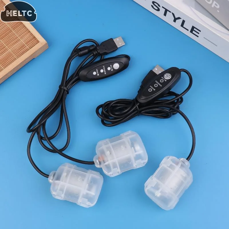 1PC Plastic Low Noise & Durable DC 5V 3-Speed USB Massage Motor, Dual/ Single Head Vibrating Massager For Pillow/ Cushion/ Waist