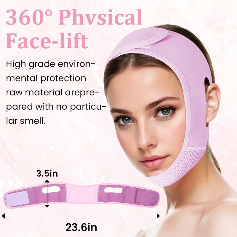 الوجه الخامس المشكل الوجه التخسيس ضمادة الاسترخاء رفع حزام تقليل الذقن المزدوجة الوجه ترقق الفرقة تدليك أنحل العناية بالبشرة #3