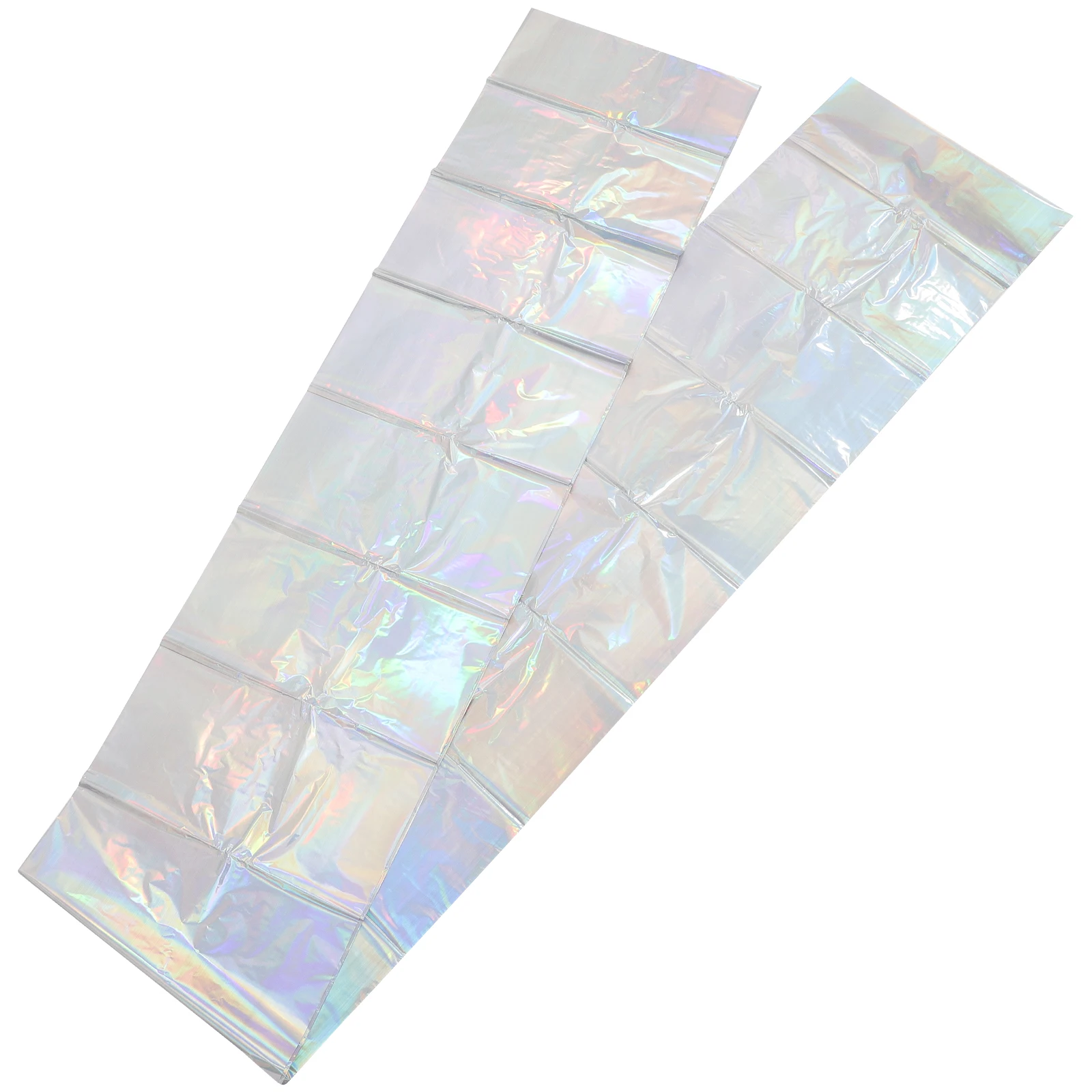 

Aluminum Film Tablecloth Foil Table Covers Colorful Plastic Party Supplies Disposable Decor Buffet Wedding