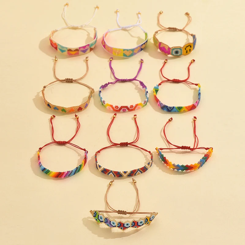 ZHONGVI New Colorful MIYUKI Beads Bracelets For Women on Hand Luxury Wholesale Bangle Party Gift Handwork Jewelry