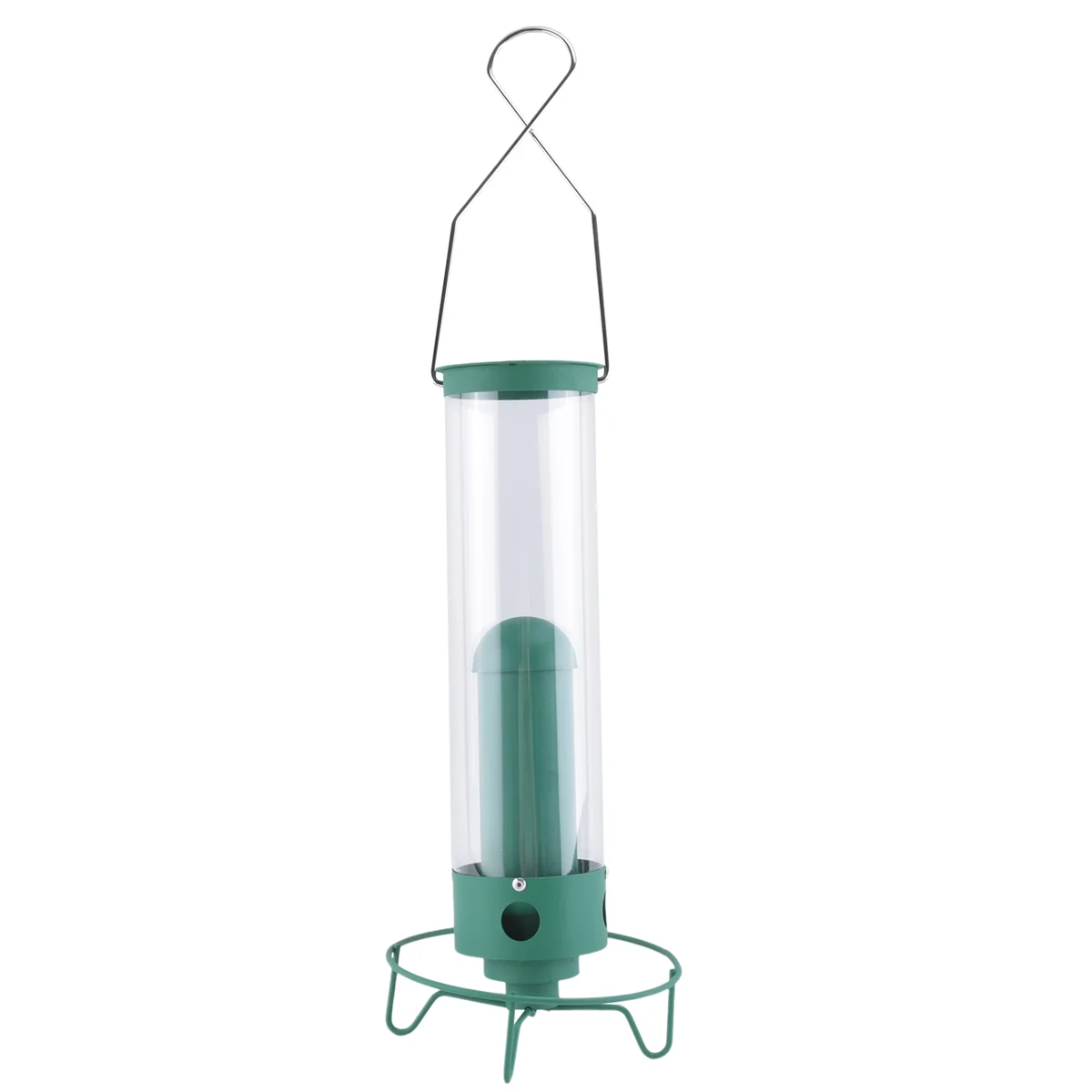 Outdoor Squirrel-Proof Hanging Bird Feeder Multiple Holes Bird Feeder Peanut Seed Standing Feeder Birds Food Holder