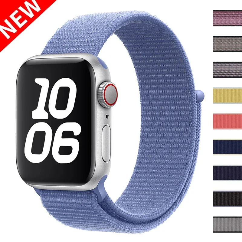 

Nylon Loop Strap for Apple Watch Band 46mm 40mm 44mm 45mm 42mm 41mm 38mm Smart Belt Bracelet for IWatch Ultra 49mm 8/7/6/SE/5/4