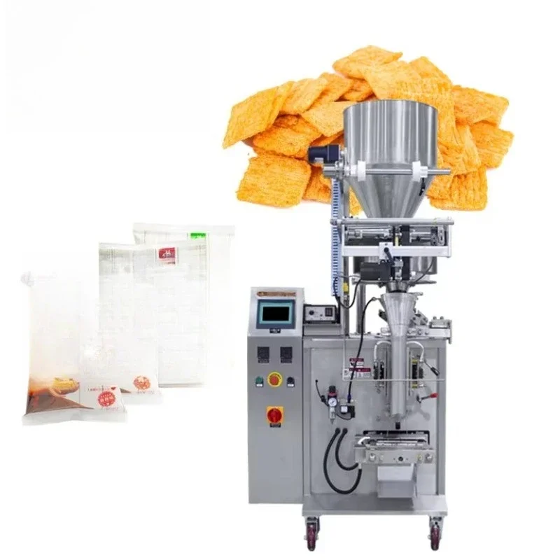 Automatic bagged flour, snacks, nuts, potato chips, plastic pouches, food multi-functional packaging machine