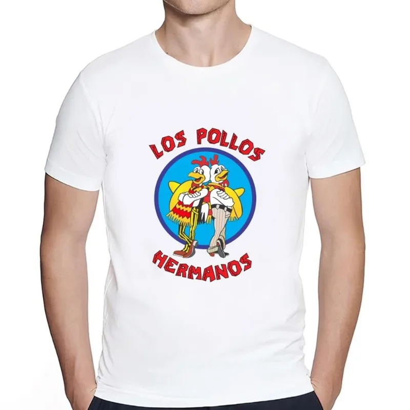 

Breaking Bad Los Pollos Hermanos T Shirt Women Couple Combination Clothes Short Sleeve Collar Fashion Man Cotton