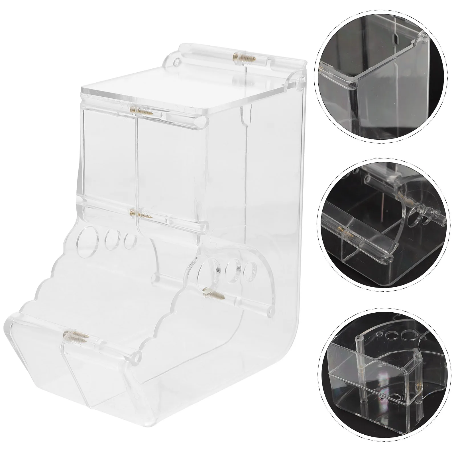 

Automatic Pet Feeder Transparent Acrylic Small Animal Supplies Guinea Pig Food Dispenser Rabbit Water Bottle Holder Hamster