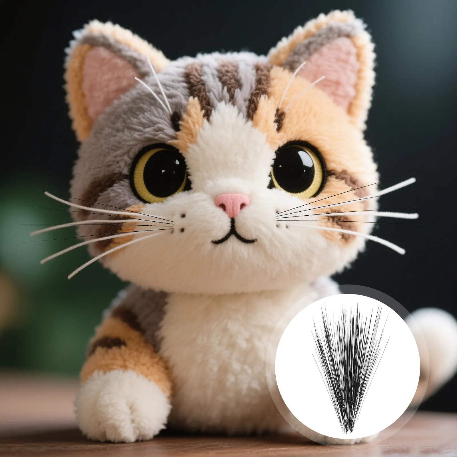 

150Pcs Realistic Cat Whiskers Nylon Simulated Needle Felting Craft Supplies DIY Animal Whiskers for Felted Animals Stuffed