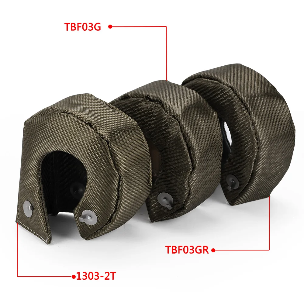 VR - 100% completo titanio T3 Turbo cargador funda protectora térmica ajuste para: T2 T25 T28 GT28 GT30 GT35 accesorios para coche