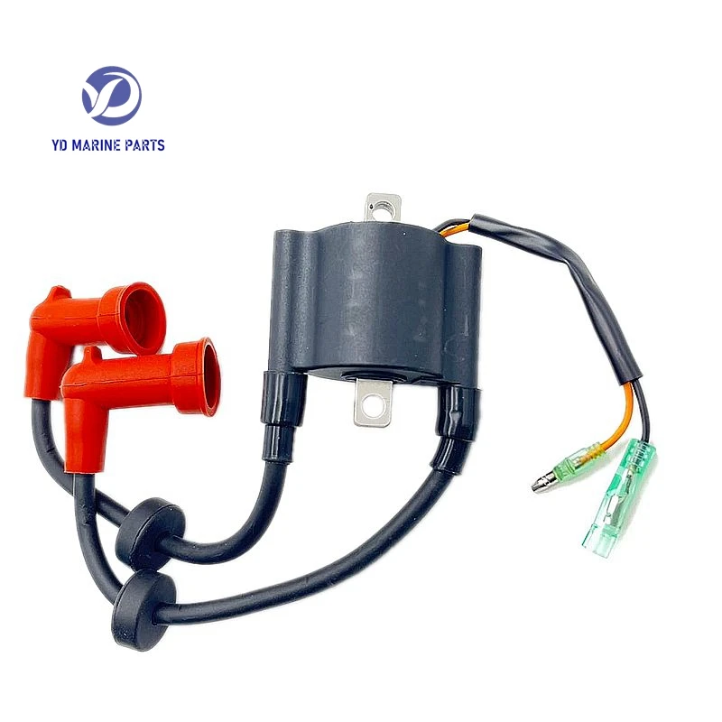 Ignition Coil Assy 6B4-85570-00 For Yamaha Outboard Engine Boat Motor 9.9HP E9.9D 15HP E15D MHS/L/XL