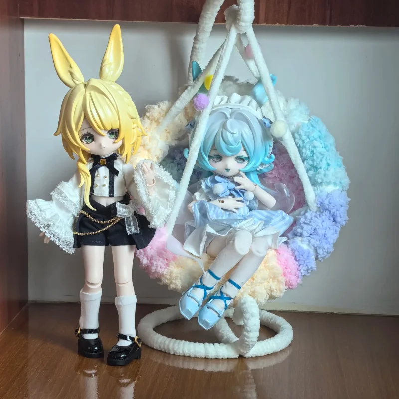 Novo quente come4free 1/12 bjd caixa cega bonnie estrela meteorológica série de linguagem kawaii coelho bjd figura de ação articulada brinquedo