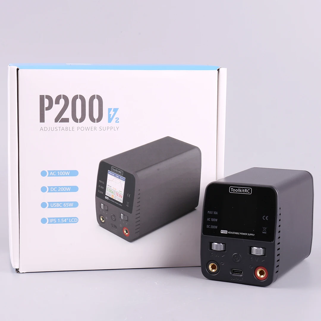 Toolkitrc P200 V2 Chinese version 200W10A high-power charger desktop power AC100W