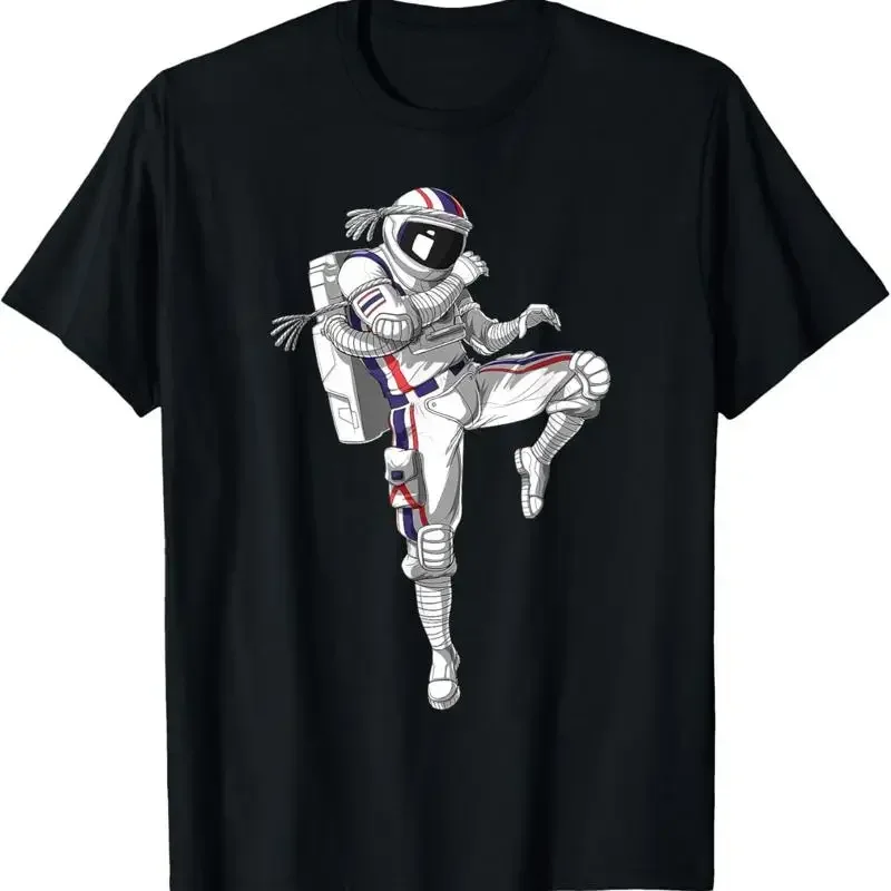Astronaut Muay Thai Boxing Karate Kickboxing Martial Arts T Shirt