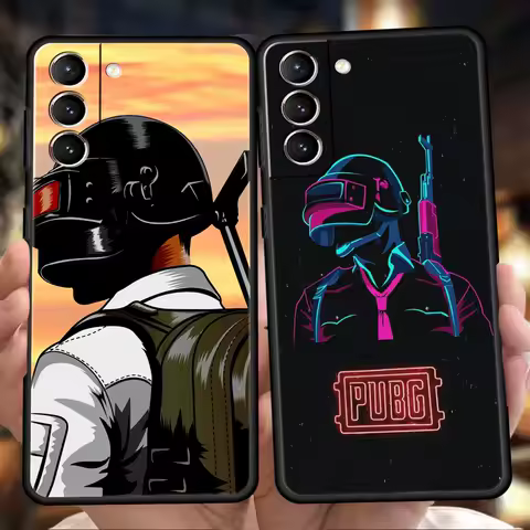 PUBG Game Case for Samsung Galaxy S24 S23 S22 S20 S21 FE Ultra S24 S23 S10 S10E S9 S8 Plus 5G Silicone Phone Cover Coque Bag TPU