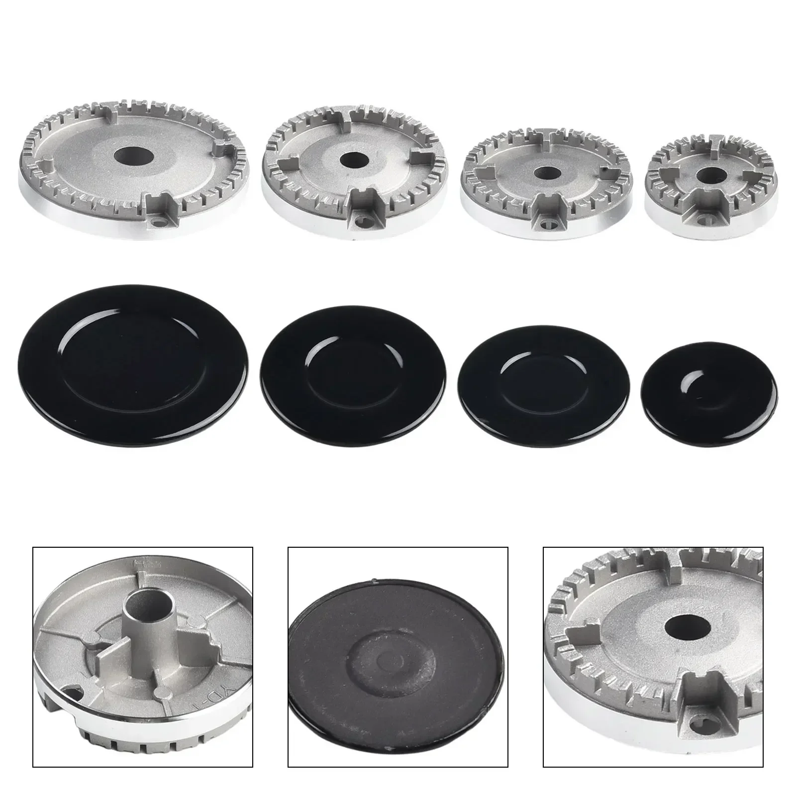 ガスバーナー蓋セット,効率的な調理のための熱分配を備えた調理器具キャップ,耐久性と均一な性能を保証します