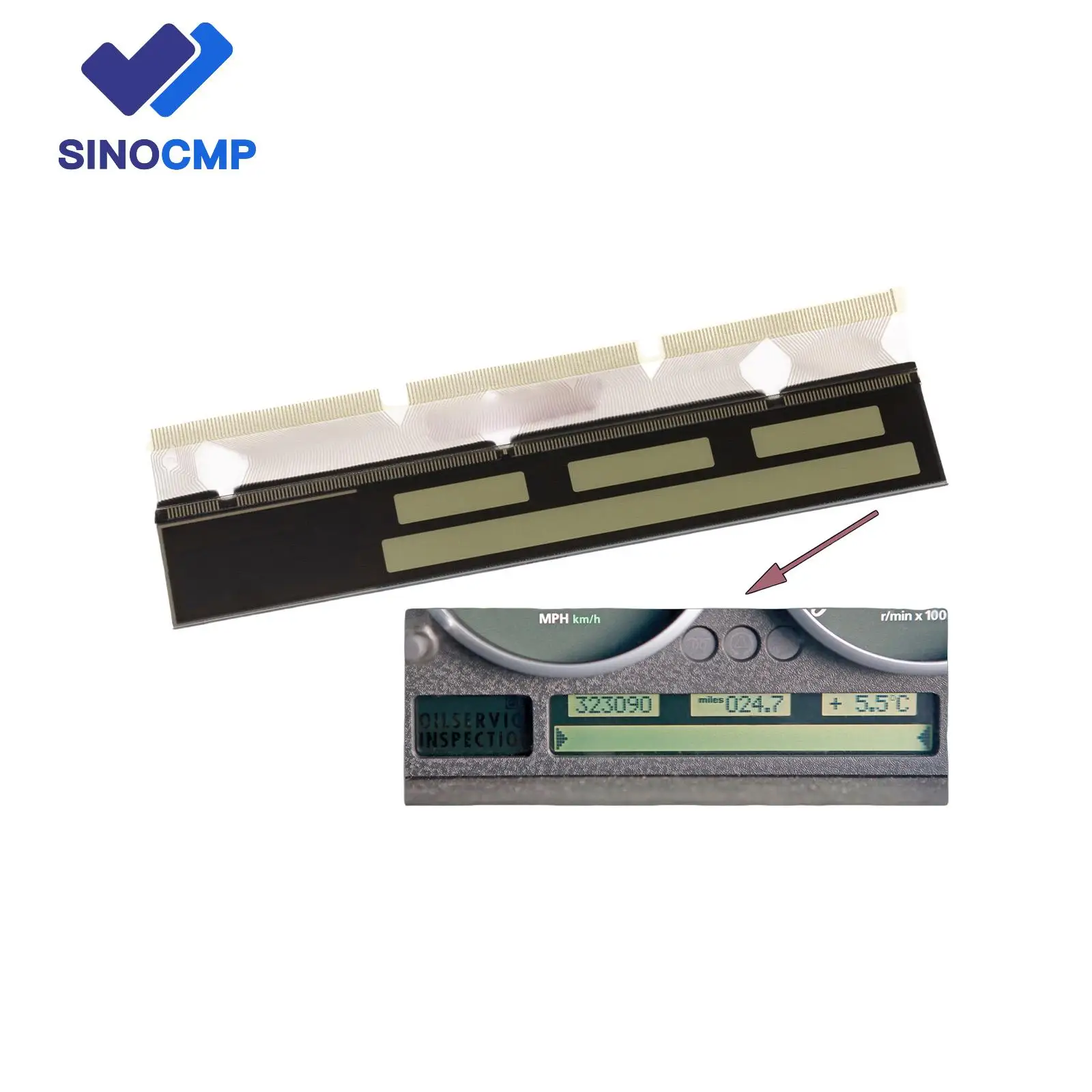 

AC502390PVA YAC002380PYA YAC501210PVA YAC501200PVA ЖК-дисплей приборной панели для Range Rover III LM L322 2002-2005 гг.