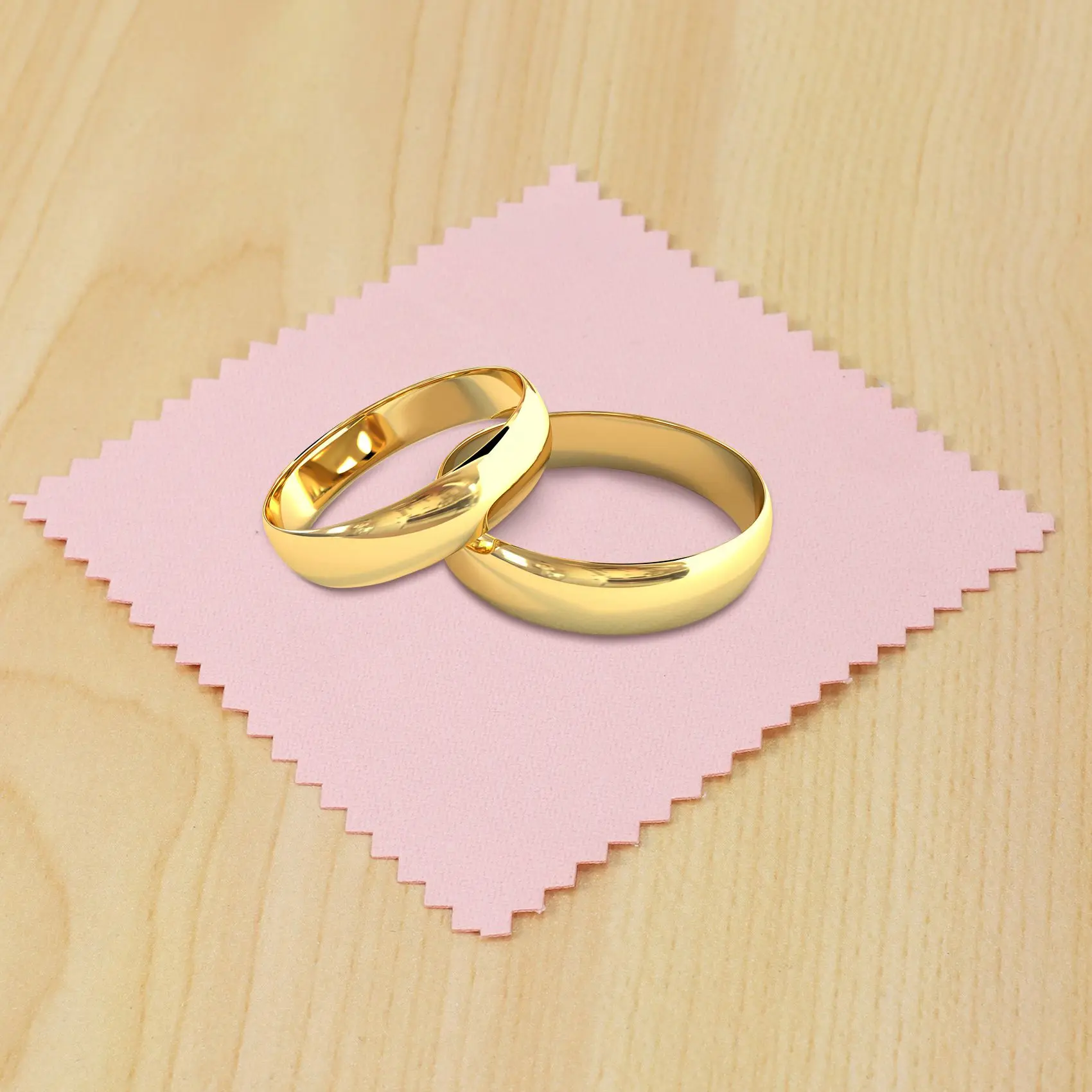 [Annual Offer] 50 Pack Jewelry Cleaning Cloth,Jewelry Polishing Cloth For Sterling Silver Gold Platinum Pink