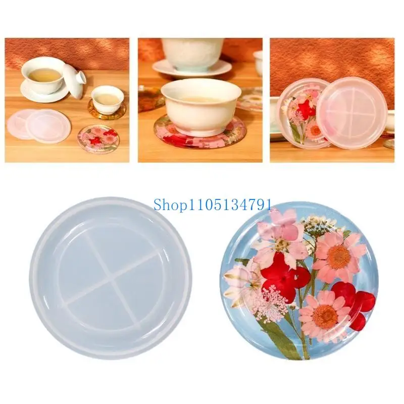 

98km Epoxy Resin Molds Silicone Round Small Tea-Cup Molds DIY Resin Art Tool