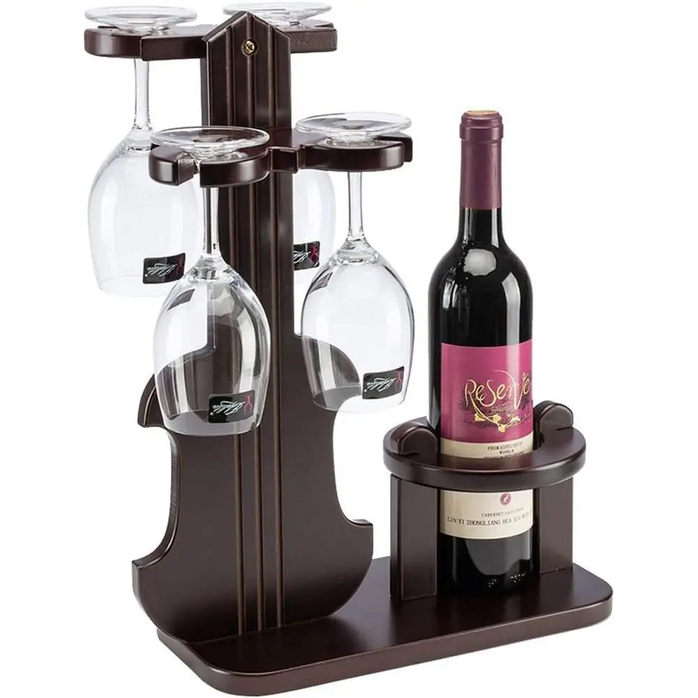 

Деревянная напольная подставка для вина с держателями для бутылок, вмещает 12 бутылок, 6x16 дюймов