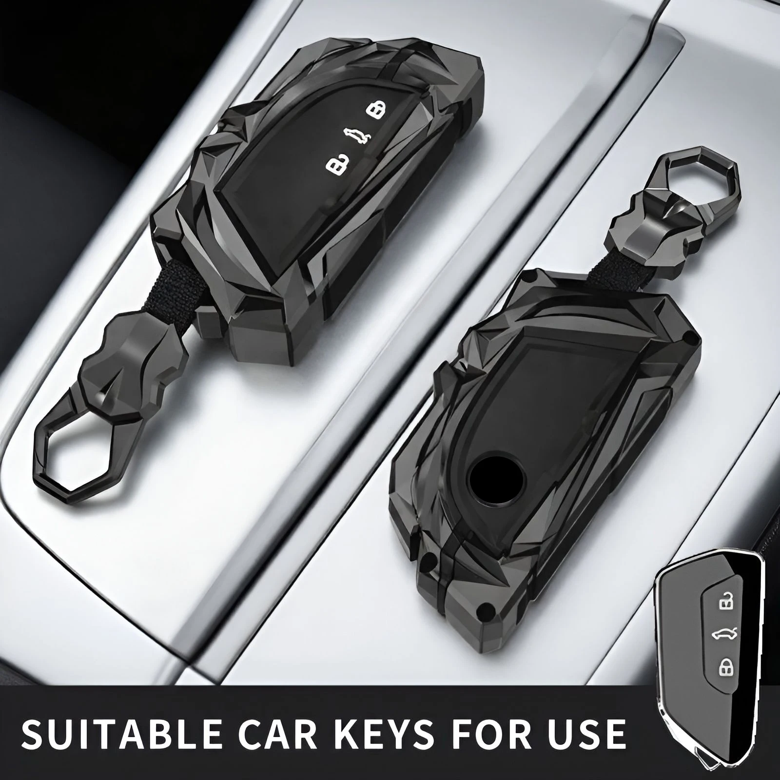 Passend für Schlüsselhülle für VW Volkswagen Golf 8 MK8 2020 für Skoda Octavia, für Sitzschutz, Schlüsselzubehör