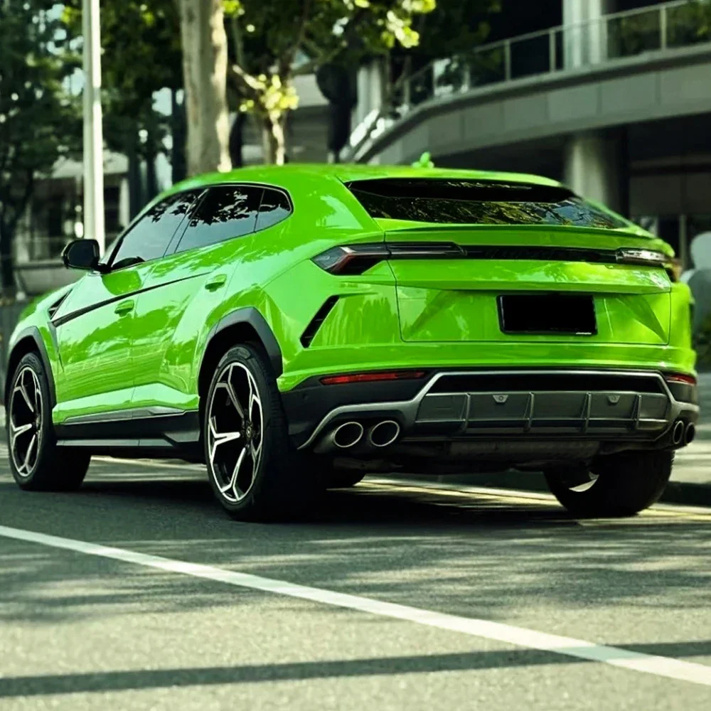Crystal Lizard Green Car Sticker Auto Wrap Vinyl Film PET Sticker Bubble Free Auto Decals Car Accessories Exterior Decoration