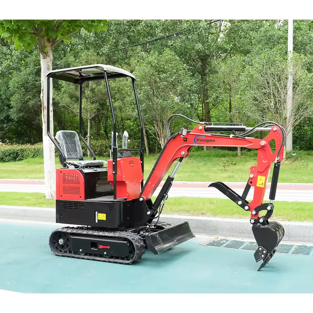 Mini excavadora minibagger de 1 tonelada Kubota 1 euro herramientas de jardinería excavadoras pequeñas excavadoras chinas minikoparka pequeña