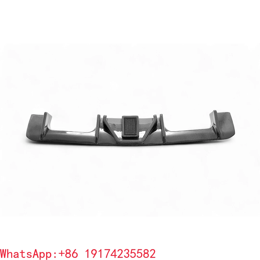 

New for BMW G80 M3 Carbon Fiber Rear Lip Diffuser with LED Light Bumper Type
