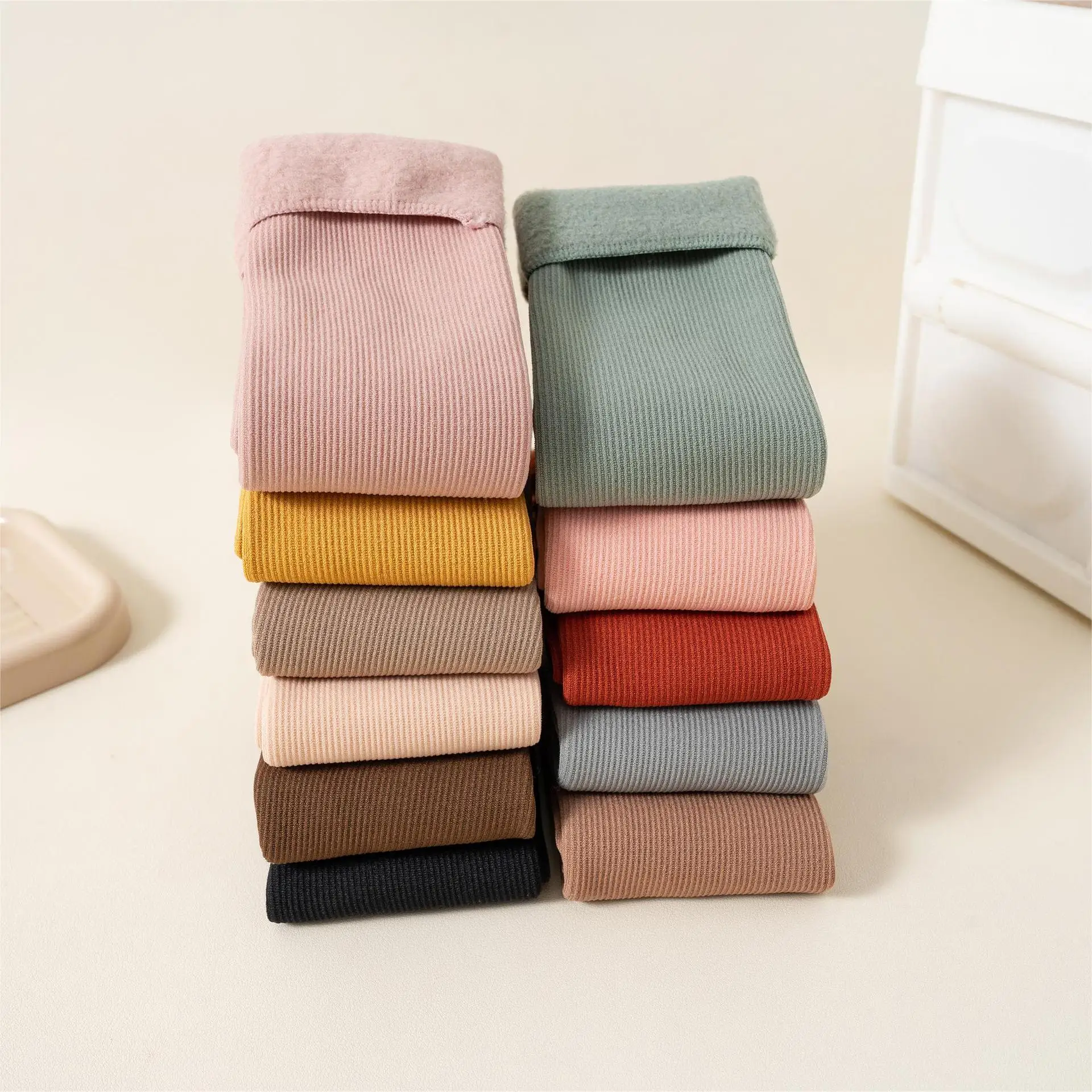 Combed Cotton Split Two Toe Socks Unisex Simple Comfortable  Mid Tube Velvet Snow Socks Harajuku Men Women's Tabi Socks