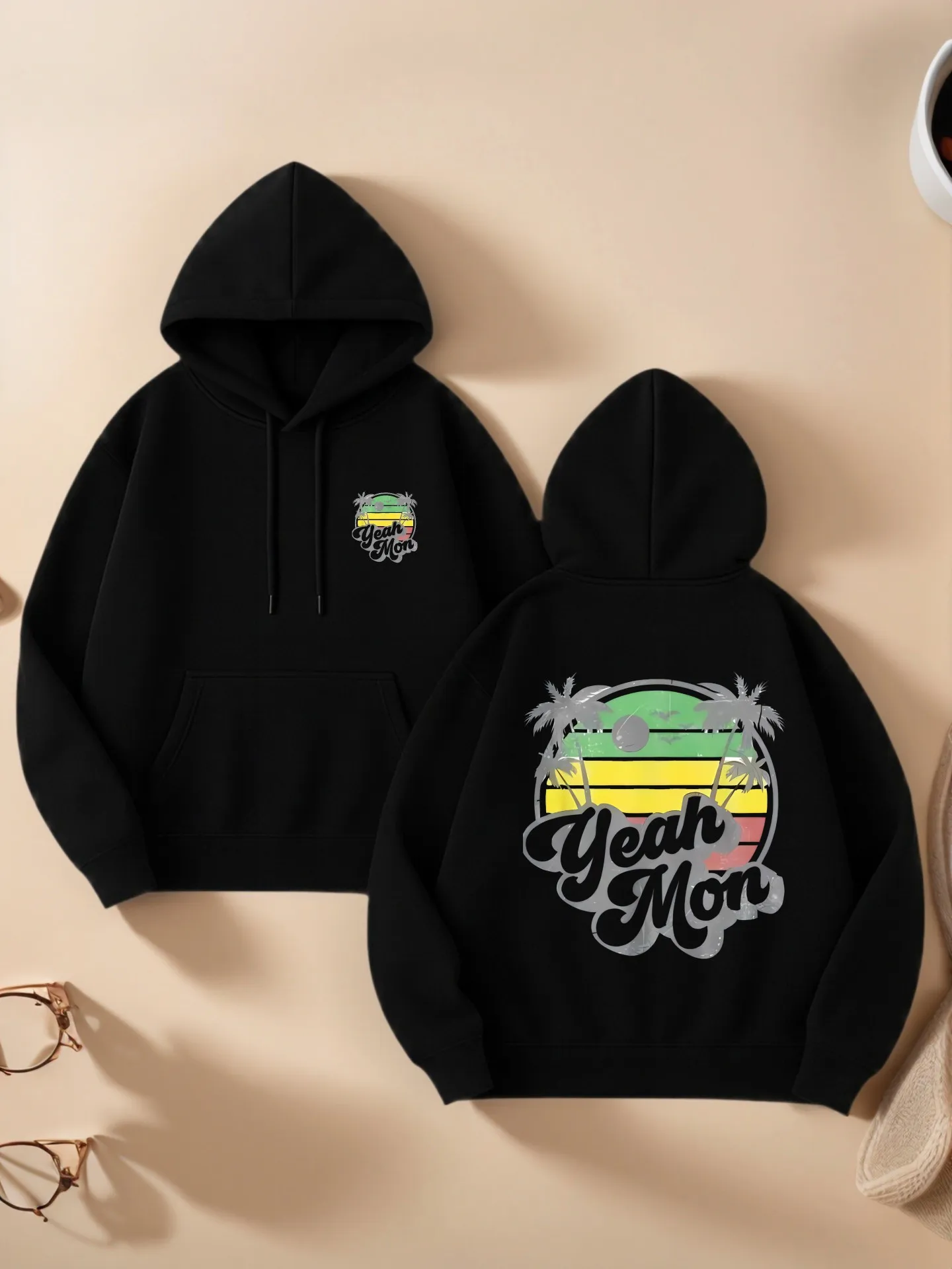 

Graphic Hoodie Women, Vintage Graphic Print, Casual Streetwear Style, Soft Fabric, Casual Everyday Wear, For Young Men