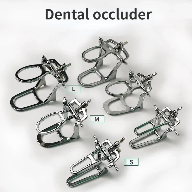 Dental Bite Frame Occlusion Device Lab Simple Articulator Zinc Alloy Adjustable Dentistry Restoration Mechanical Occlusal Tool