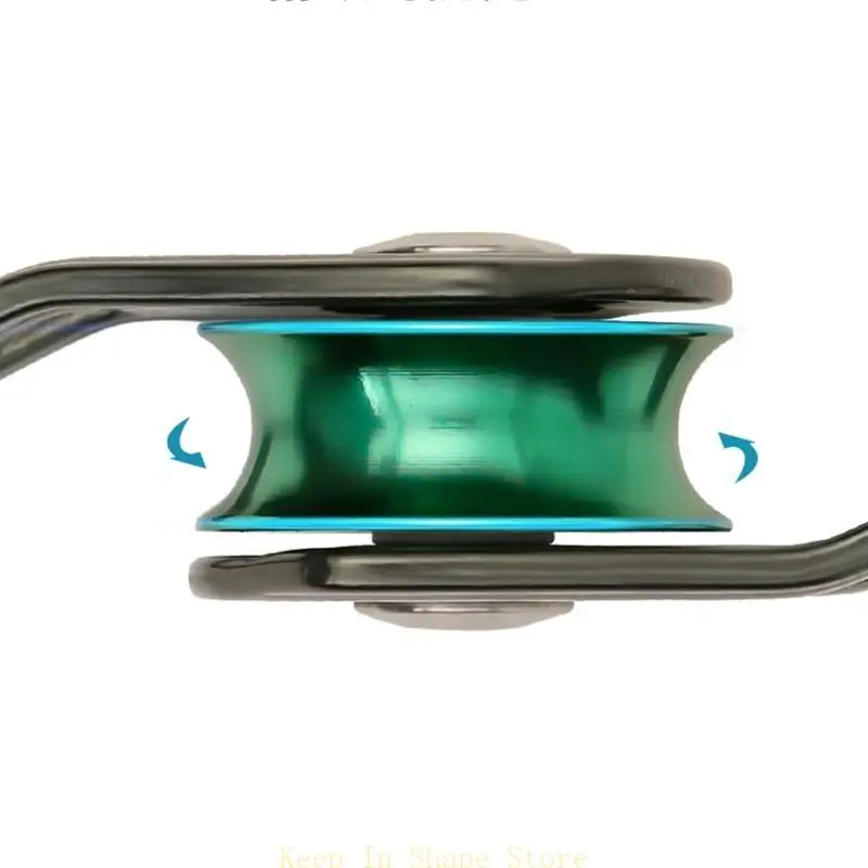 

U1JC Small Single Pulley Gear Ball Bearing Mountaineering Rock Climbing Zipline Traverse-solving Carriage Pulley